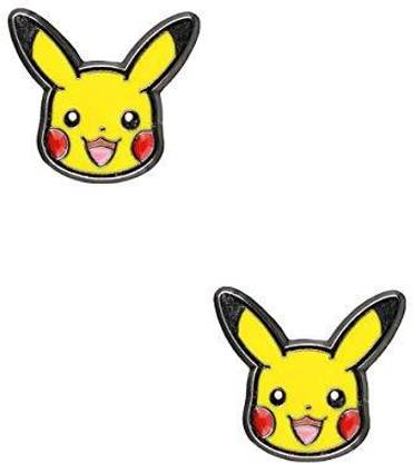 Body Vibe Pokemon Pikachu Head Stainless Steel Stud Earrings