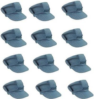 FunnyPartyHats Adjustable Train Engineer Hats - Train Engineer Costume Hats (12 Pack)
