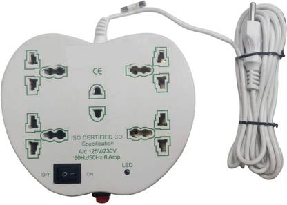Element Extension_Apple white 5  Socket Extension Boards