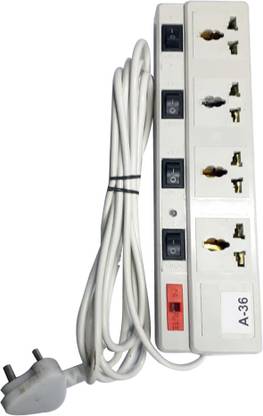 BUSICORP Extension box_4 Socket 4 switch with fuse 4  Socket Extension Boards