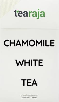 Tearaja Chamomile White Tea 50 GMS | Contains Premium Darjeeling White Tea, Chamomile Herbal Tea Vacuum Pack