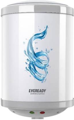 EVEREADY 15 L Storage Water Geyser (Dominica 15VLX, White and Grey)