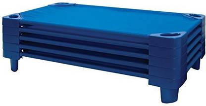 Ecr Ids ECR4Kids Elr-16113 Toddler Stackable Kiddie Cot, 40 x 23 x 6 Inches, Set of 5 6 Inches Height,23 Inches Width,40 Inches Length,Blue (Pack of 5)