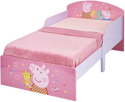 Peppa Pig Engineered Wood Single Bed (Finish Color - Glossy) Bed Bed