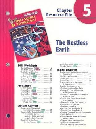 Indiana Holt Science & Technology Chapter 5 Resource File: The Restless Earth