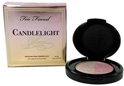 Too Faced Candlelight Glow Highlighting Powder Duo ~ Rosy Glow ~ Travel Size