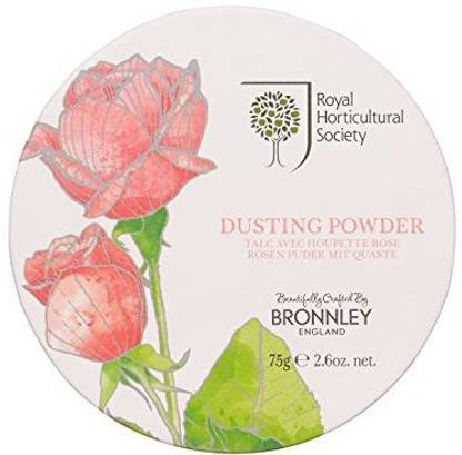 Bronnley The Royal Horticultural Society Dusting Powder, Rose 75 G