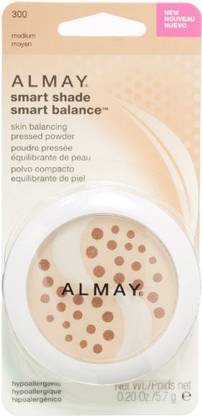 Almay Smart Shade Smart Balance Skin Balancing Pressed Powder, Medium [300] 0.20 Oz (Pack Of 2)