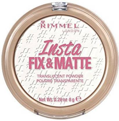 Rimmel Insta Fix & Matte Setting Powder, Translucent, 0.28 Ounce