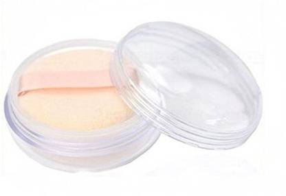 Elandy 2Pcs Mini Travel Makeup Loose Powder Box Cosmetic Face Powder Puff Container Case