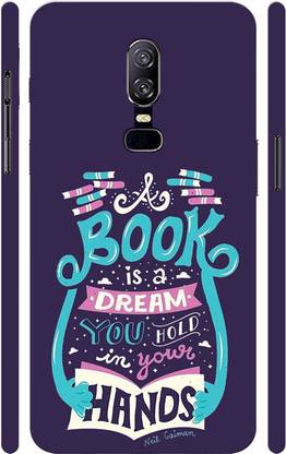 MV Back Cover for Slogan / Quotes Printed Designer Case Cover for OnePlus 6