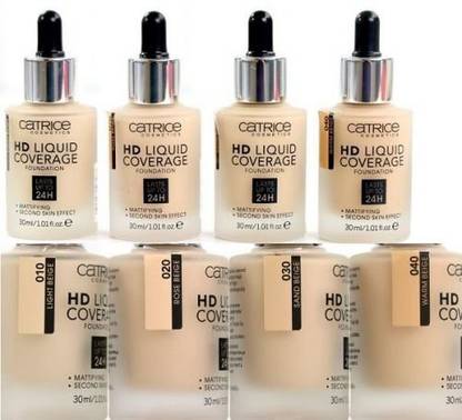 Catrice Hd Liquid Foundation - High & Natural Coverage | Vegan | 010 Light Beige Foundation