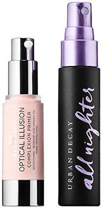 URBAN DECAY Ud Urban Lockdown Travel Duo Set: All Nighter Makeup Setting Spray + Optical Illusion Primer Foundation