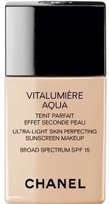 Chanel Vitalumiere Aqua Ultra Light Skin Perfecting Make Up Sfp 15 30Ml 1Oz 12 Beige Rose Foundation