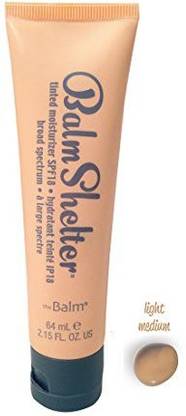 The Balm Balmshelter Tinted Moisturizer Spf 18, Light/Medium, 64Ml 2.15 Fl. Oz. Foundation