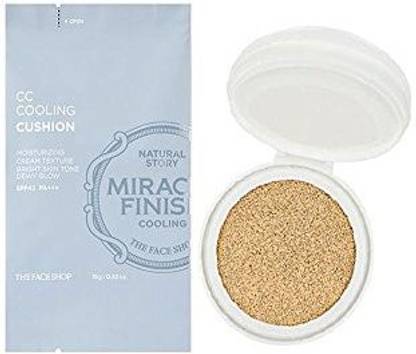 The Face Shop Cc Cooling Cushion Spf42Pa+++ 15G For Refill New V203 Natural Beige Foundation