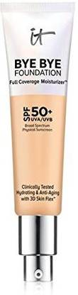 It Cosmetics Bye Bye Foundation Full Coverage Moisturizer With Spf 50+: Medium 1 Oz30 Ml Foundation