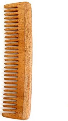 The Indus Valley Wide Tooth Wooden Comb (Neem Wood | Length - 19 cm | Width - 5 cm)