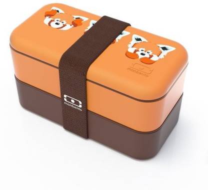 Monbento 3760192682152 MB Original Panda Roo Bento Lunch Box, Orange 1 Containers Lunch Box