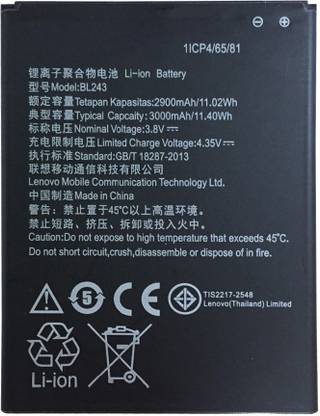 TokyoTon Mobile Battery For  Lenovo K3 Note