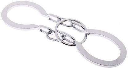 Baoblaze Metal Ring Solution Unlock Puzzle Brain Teaser Hook Loop Iq Preschool Intelligence Educational Toys Silver