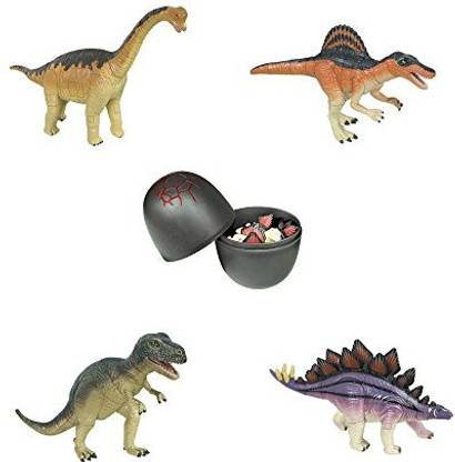 ARTKAL Assorted 4Pcs/Set Of Ukenn 8Th Generation 3D Dinosaur Puzzles Brachiosaurus Spinosaurus Stegosaurus Tyrannosaurus Diy Dino Egg K
