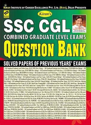 SSC CGL Question Bank With Solved Papers of Previous Years' Exams
