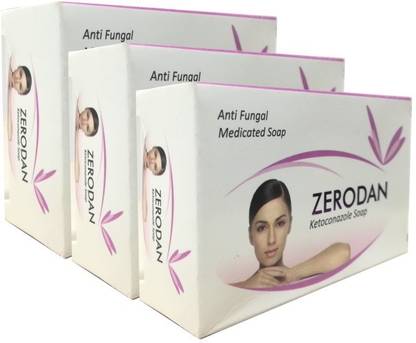 Zerodan Soap 75gm (225g, Pack Of 3)