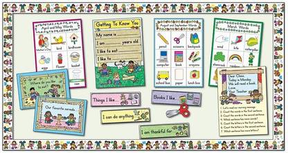 Building Blocks "plus" for Kindergarten Bulletin Board