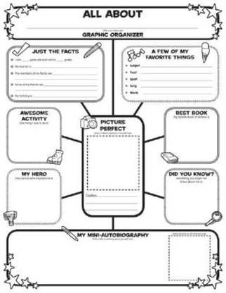 Graphic Organizer Posters: All-About-Me Web: Grades 3-6