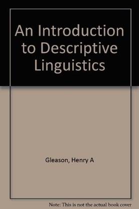 Introduction to Descriptive Linguistics