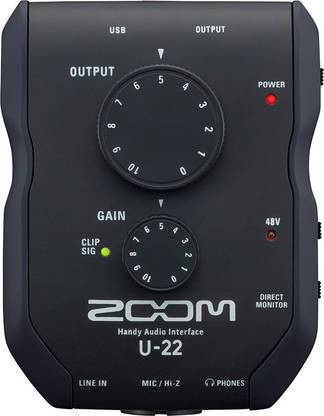 ZOOM U-24 Audio Interface 2 Tracks Digital Multi-track Recorder