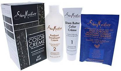 Shea Moisture Hair Color Kit Jet Black - Pack Quantity: 1 , Black