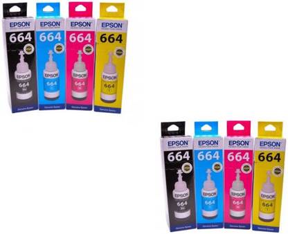 Epson l210 Black + Tri Color Combo Pack Ink Bottle