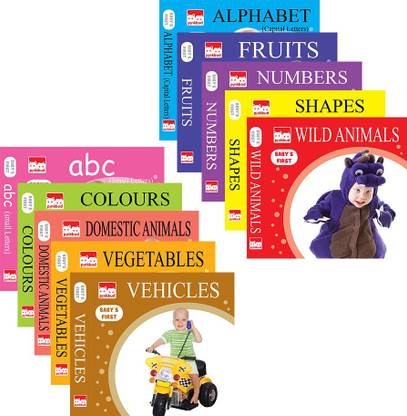 Pinkbud Mini Books for Kids to Learn (Pack of 10)