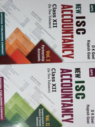 NEW ISC ACCOUNTANCY CLASS-XII (IN TWO VOLUMES)