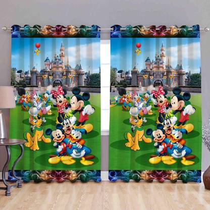 Koli Trading 152 cm (5 ft) Polyester Semi Transparent Window Curtain (Pack Of 2)
