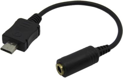 AIEK AUX Cable 0.14 m Micro Usb Interface To 3.5 Mm Female Plug Earphone