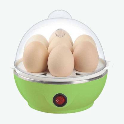 MEZIRE MEC28 Electric Boiler Steamer Electric Boiler Steamer TSTD-01 Electric Steam Boiler (7 Eggs) (Multicolour) Egg Cooker