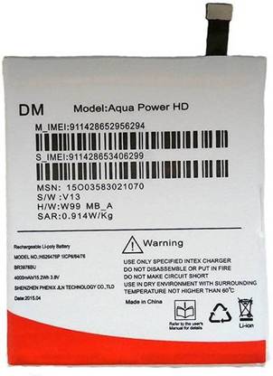 COMPATIBLE Mobile Battery For  Intex AQUA POWER HD