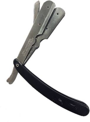 Vcare Stainless Steel Straight Barber Folding Hair Salon Razor, Men