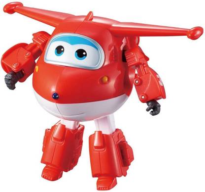 Super Wings Transforming Jett Toy Figure | Plane | Bot | 5” Scale