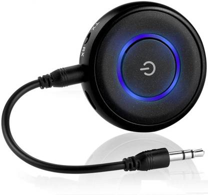 House Of Sensation 018 2 In 1 Bluetooth Transmitter & Receiver,Wireless Adapter, For TV/PC/iPod/Car Stereo Support Low Latency Compatible with iPhone, Android Phones, TV, PC, Laptop, Bluetooth Speaker, Bluetooth Earphones. (Black) 0.5 W AV Power Receiver