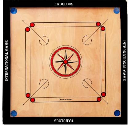 Details about   CARROM BOARD GAME FULL SIZE WITH WOOD COINS SKT-357