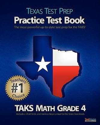 Texas Test Prep Practice Test Book Taks Math Grade 4