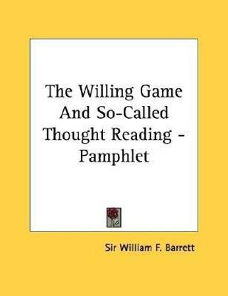 The Willing Game And So-Called Thought Reading - Pamphlet