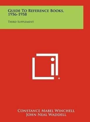 Guide to Reference Books, 1956-1958