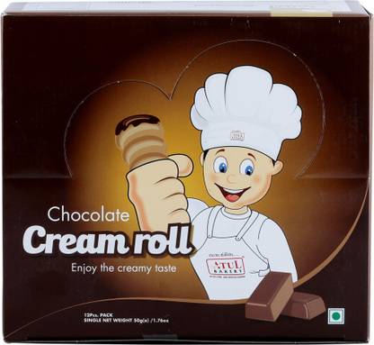 ATUL Chocolate Cream Roll - 12 pcs Cookies Biscuit