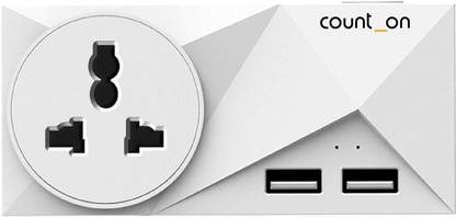 Count On CO-SS-2U-TD-15A 15 A Three Pin Socket