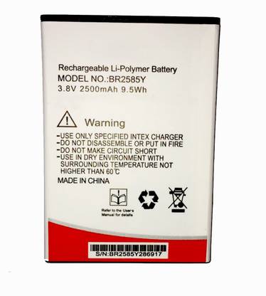 RJR Mobile Battery For  Intex Aqua Young